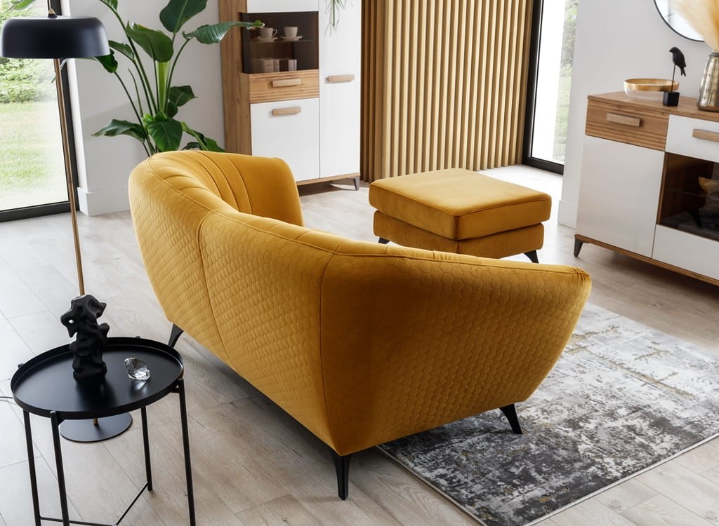 Zdjęcie Prezentujące Tył Dwuosobowej Sofy 1 VITTORIO 190 cm w Aranżacji Salonu