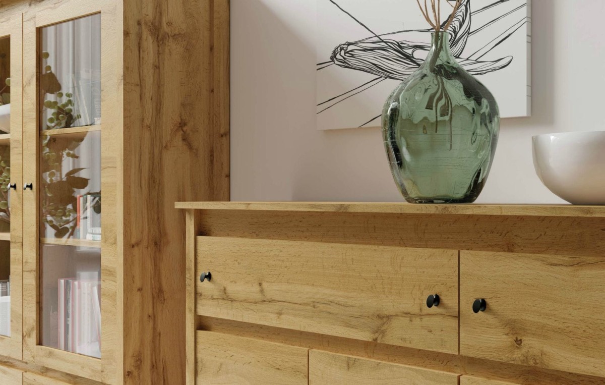 System mebli LUNA kolor dąb wotan detale