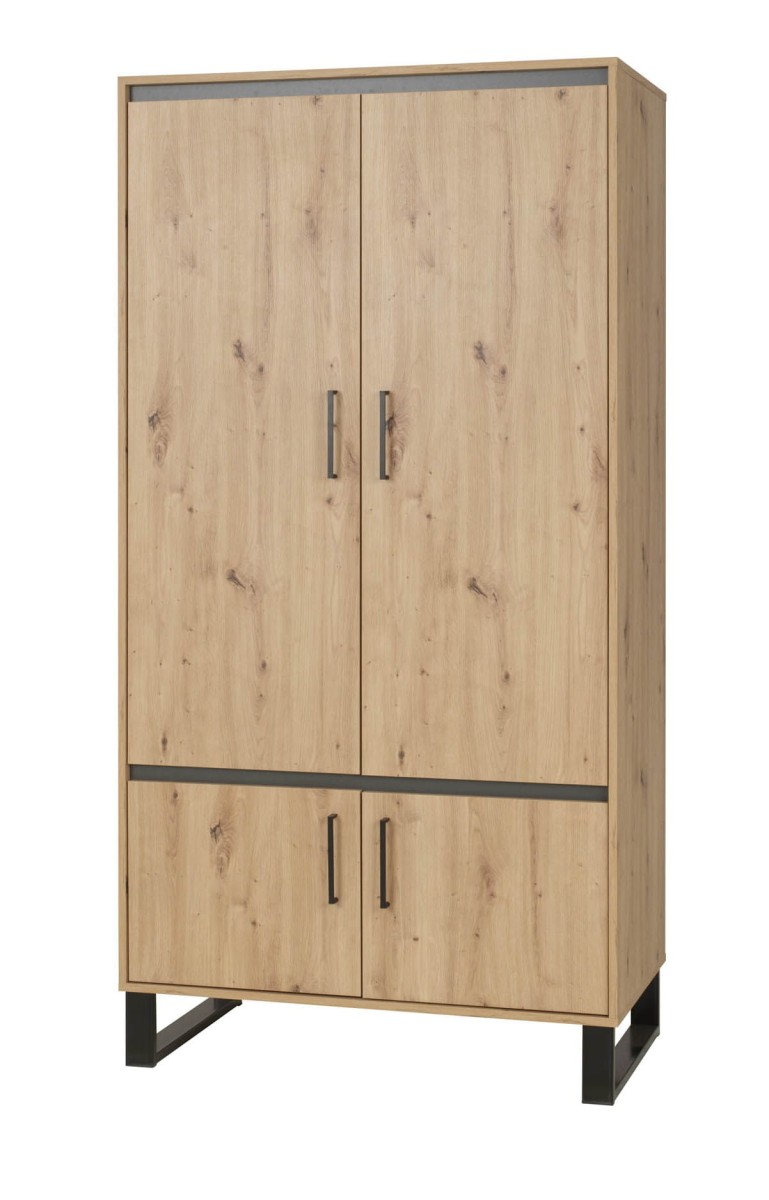 Szafa otwierana NEWADA NW-1 szerokość 80 cm na nóżkach pokój sypialnia kolor dąb artisan