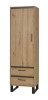 Regał 60 NEWADA NW-4 szerokość 60 cm wysoki drzwi szuflady nóżki kolor dąb artisan