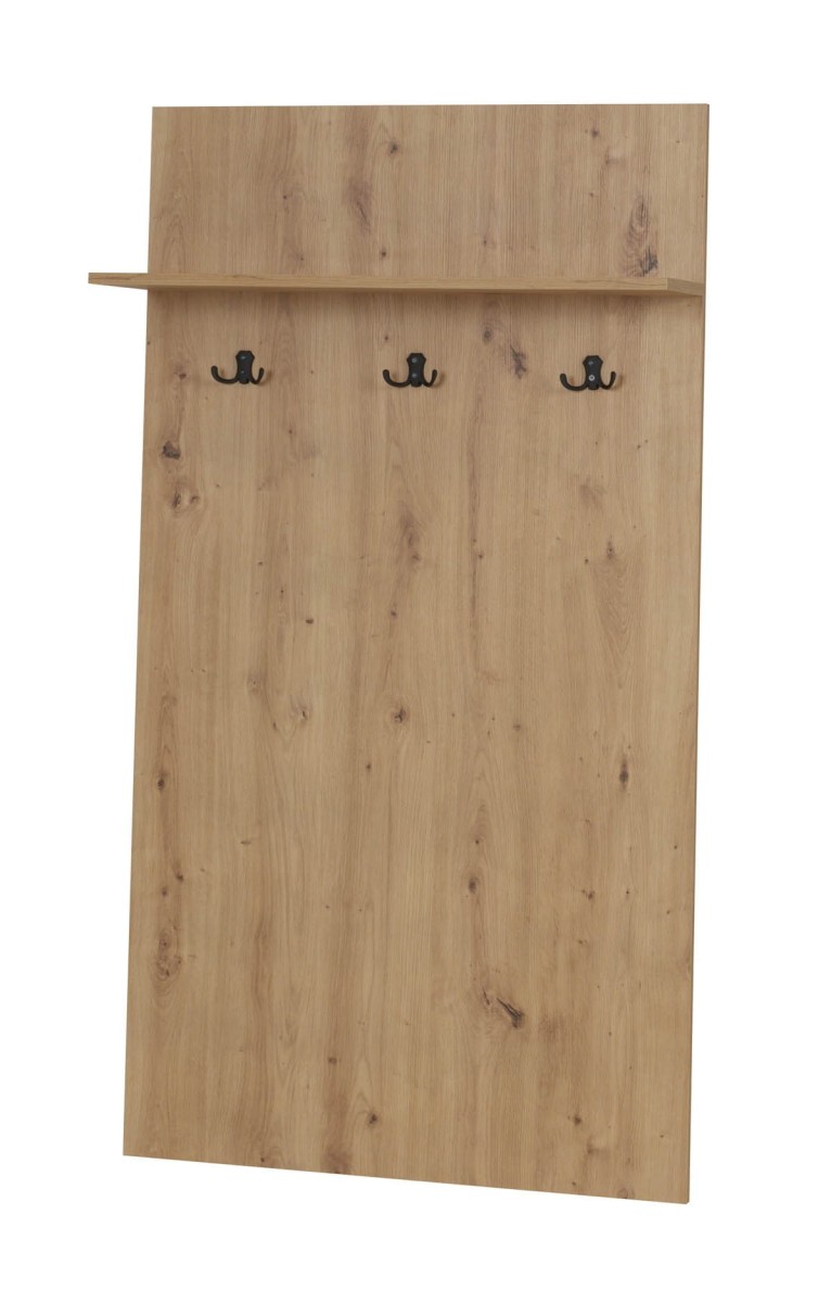 Wieszak NEWADA NW-17 szerokość 80 cm przedpokój hol kolor dąb artisan