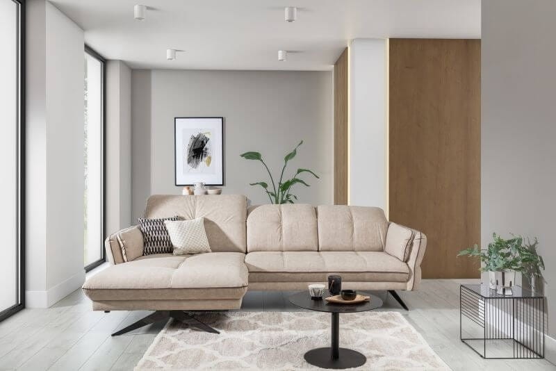 Narożnik MARBELLA 2 Modułowy OB.XL+2B na Wysokich Nóżkach w Salonie