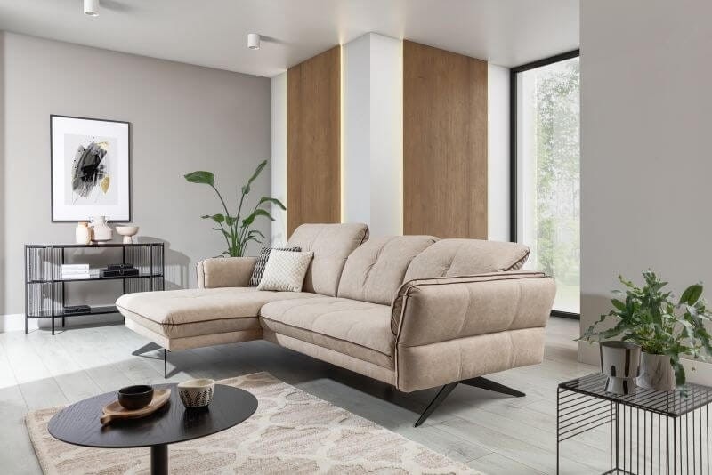 Modułowy Narożnik MARBELLA 2 OB.XL+2B na Wysokich Nóżkach w Salonie