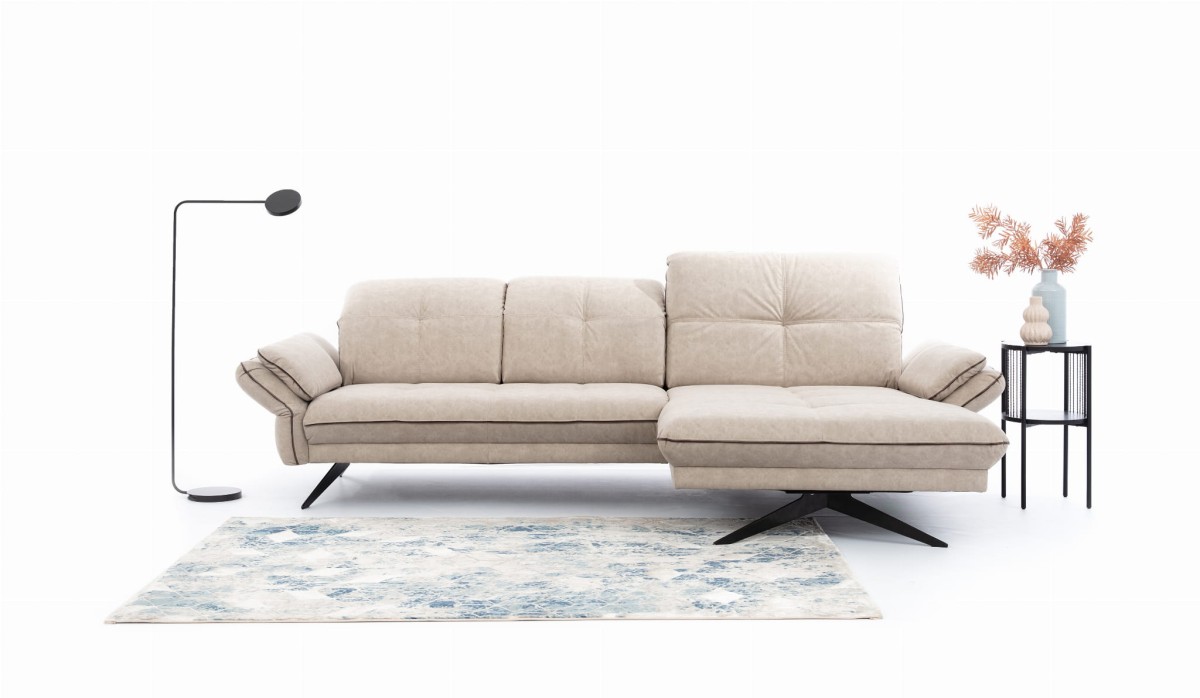 Prawostronny Narożnik MARBELLA 2 Modułowy OB.XL+2B w Minimalistycznej Aranżacji