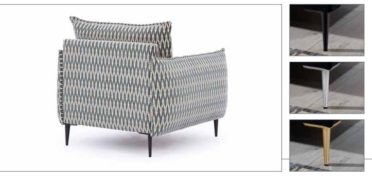 Zdjęcie Prezentujące Nóżki w Fotelu TROSINI we Wzory