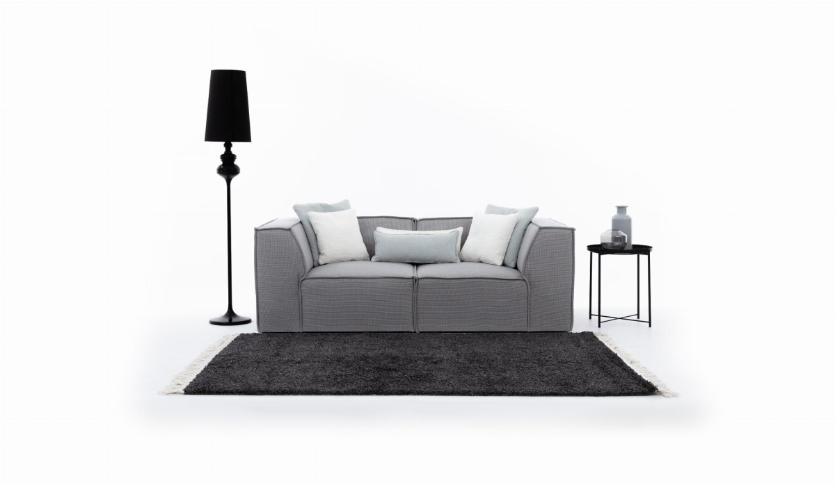 Dwuosobowa Komfortowa Sofa FONDY 204 cm Modułowa w Minimalistycznej Aranżacji