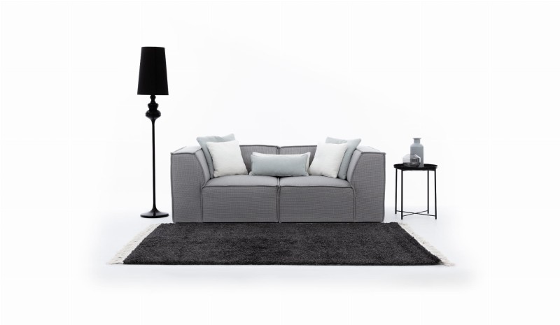 Dwuosobowa Komfortowa Sofa FONDY 204 cm Modułowa w Minimalistycznej Aranżacji