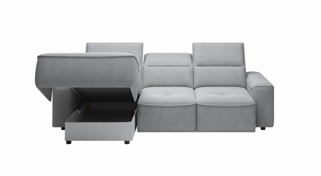 Narożnik COLOMBO MINI Funkcja spania Pojemnik na pościel Nowoczesny Funkcjonalny Tkaniny do wyboru