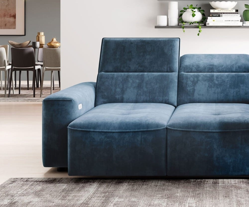 Narożnik COLOMBO MINI Funkcja spania Pojemnik na pościel Nowoczesny Funkcjonalny Tkaniny do wyboru