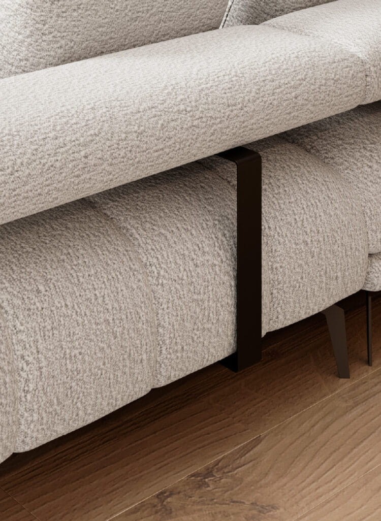 Narożnik MAGNETIC XL Funkcja spania Regulowane siedzisko Nowoczesny Funkcjonalny Tkaniny do wyboru