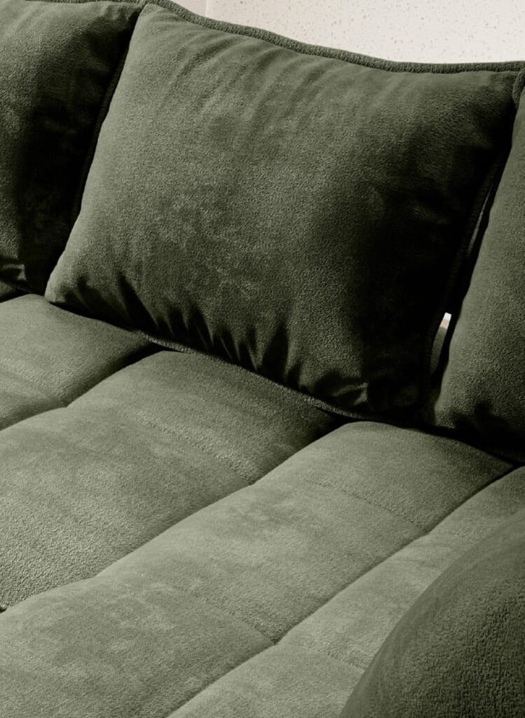 Narożnik MONTELLA L Funkcja spania Regulowane siedzisko Nowoczesny Funkcjonalny Tkaniny do wyboru