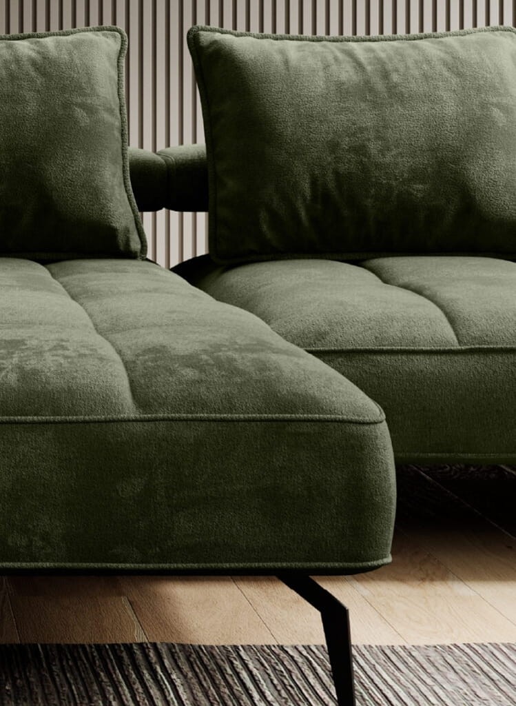 Narożnik MONTELLA XL Funkcja spania Regulowane siedzisko Nowoczesny Funkcjonalny Tkaniny do wyboru