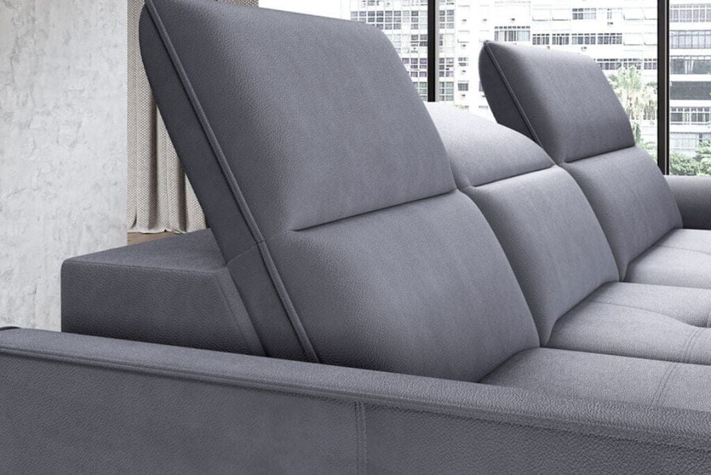 Narożnik MURILLO MINI Funkcja spania Pojemnik na pościel Nowoczesny Funkcjonalny Tkaniny do wyboru