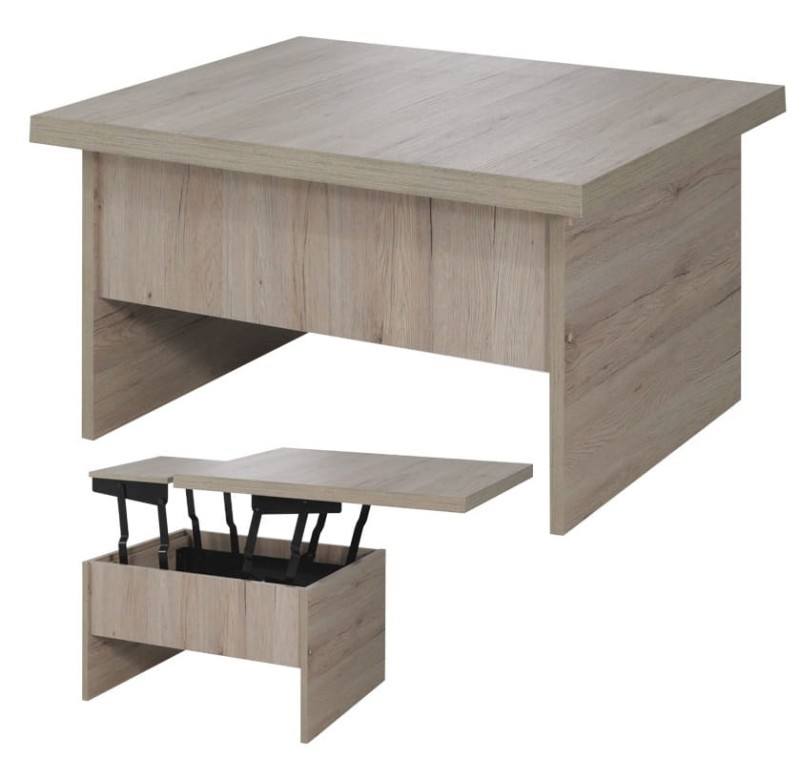 Ławostół stół rozkładany 92 / 184 cm do salonu pokoju kolor san remo jasne