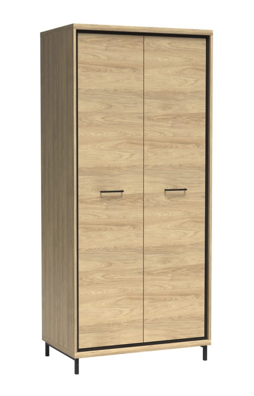 Szafa dwudrzwiowa M1 szerokość 92,2 cm MEDIOLAN Hikora Nogi Do Salonu Do Pokoju Dziennego Nowoczesny Styl Funkcjonalna Wysoka Jakość Nogi