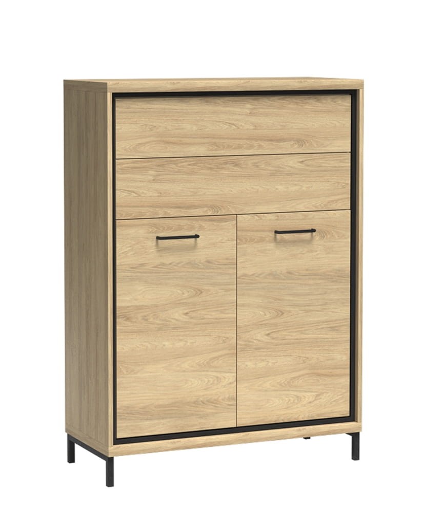 Komoda z szufladami M6 szerokość 92,2 cm MEDIOLAN Hikora Do Salonu Do Pokoju Dziennego Nowoczesny Styl Funkcjonalna Wysoka Jakość Nogi