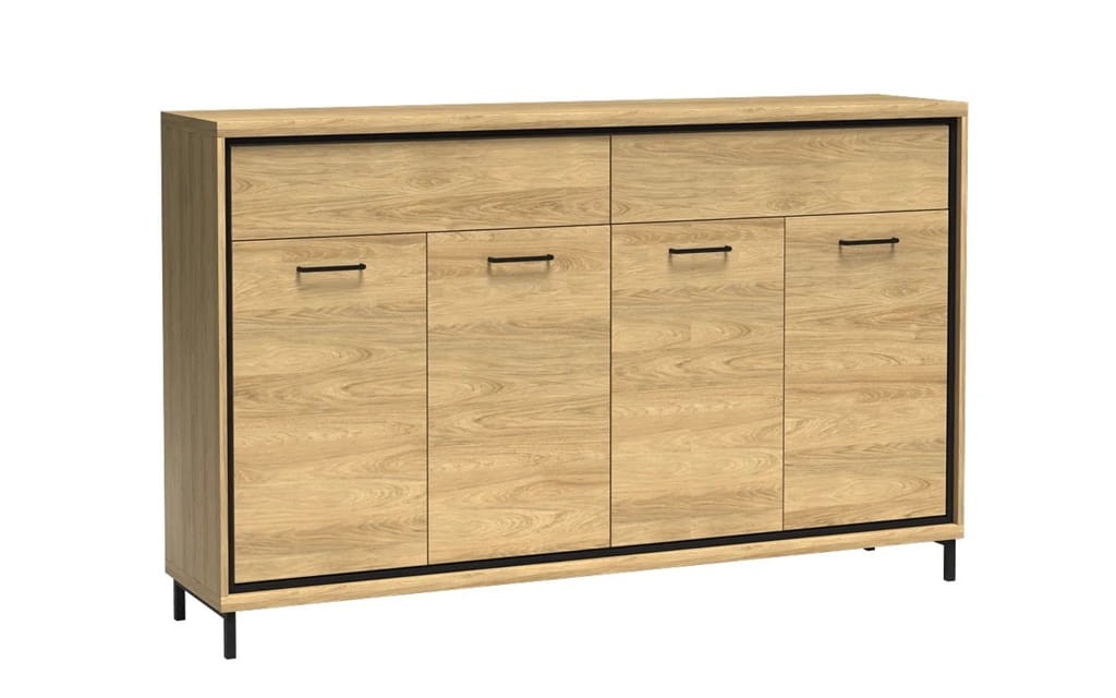 Komoda duża M8 szerokość 177,2 cm MEDIOLAN Hikora Do Salonu Do Pokoju Dziennego Nowoczesny Styl Funkcjonalna Wysoka Jakość