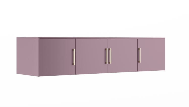 Nadstawka do szafy BALI II D4 szerokość 196 cm, wysokość 45 cm, głębokość 57, 5 cm śliwka
