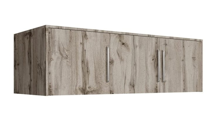 Nadstawka do szafy BALI D3 szerokość 147 cm trzydrzwiowa uchwyt srebrny dąb wellington