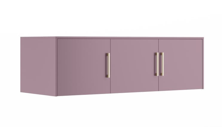 Nadstawka do szafy BALI II D3 szerokość 147 cm trzydrzwiowa uchwyt złoty śliwka