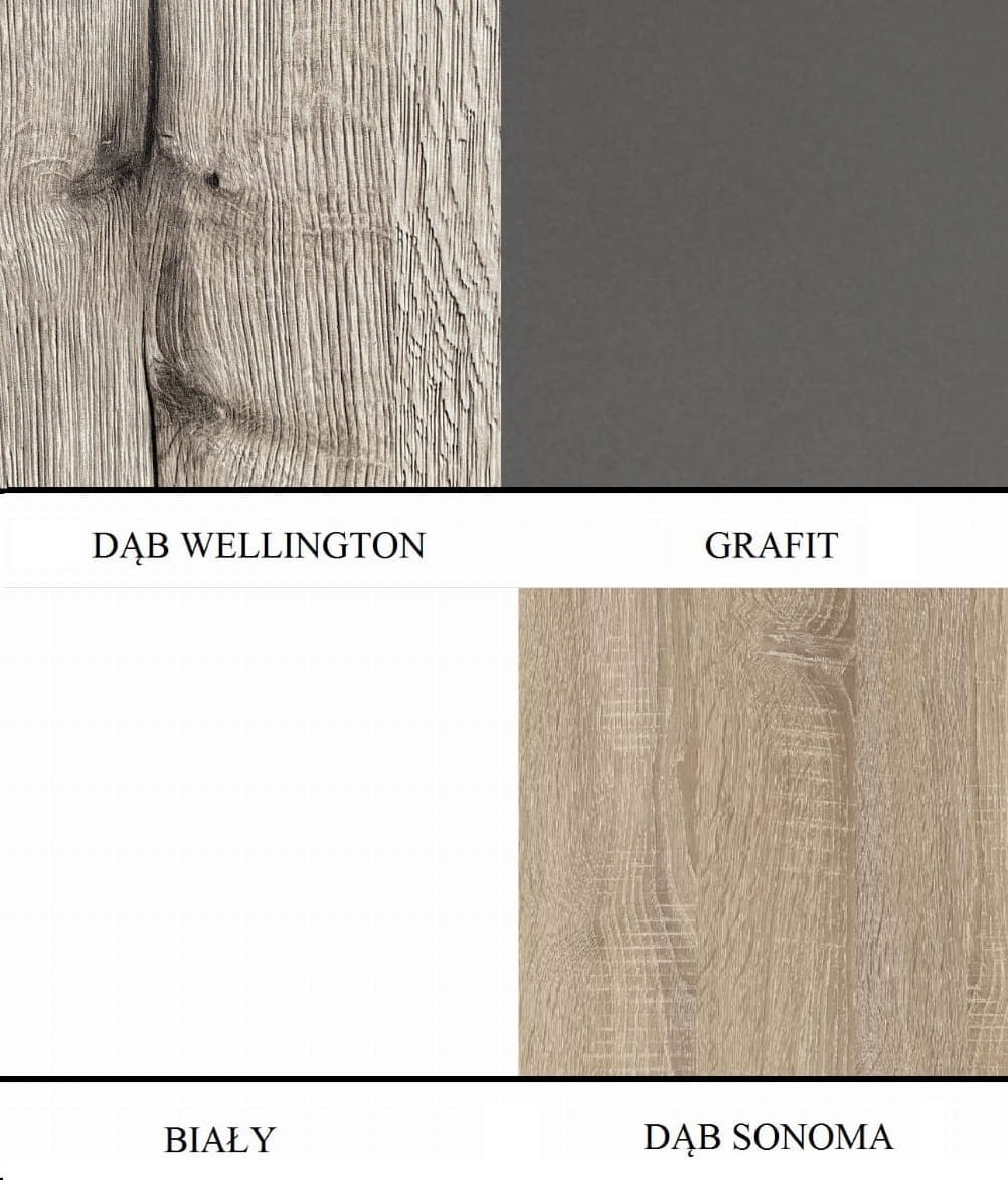 Nadstawka do szafy BALI D4 240 czterodrzwiowa wysokość 45 cm kolorystyka