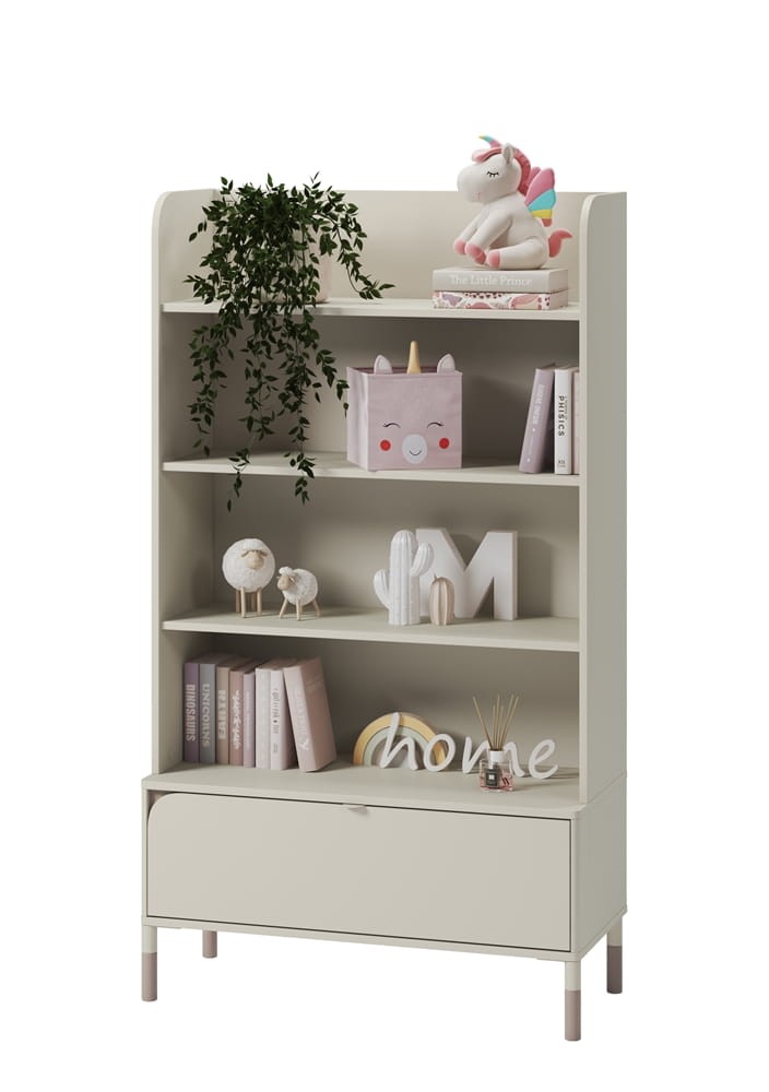 Regał HARMONY szerokość 89 cm kaszmir/truflowy Tradycyjny Dla nastolatek Do pokoju młodzieżowego