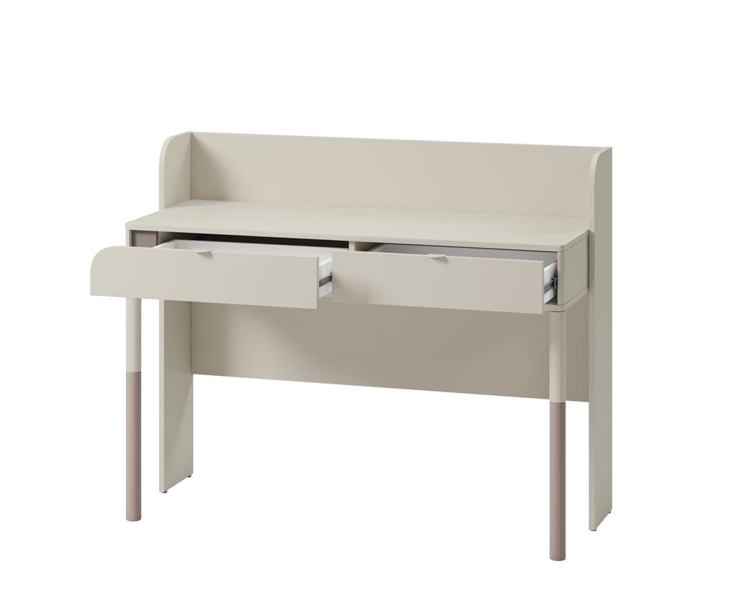 Biurko HARMONY szerokość 122 cm kaszmir/truflowy Tradycyjne Dla nastolatek Do pokoju młodzieżowego