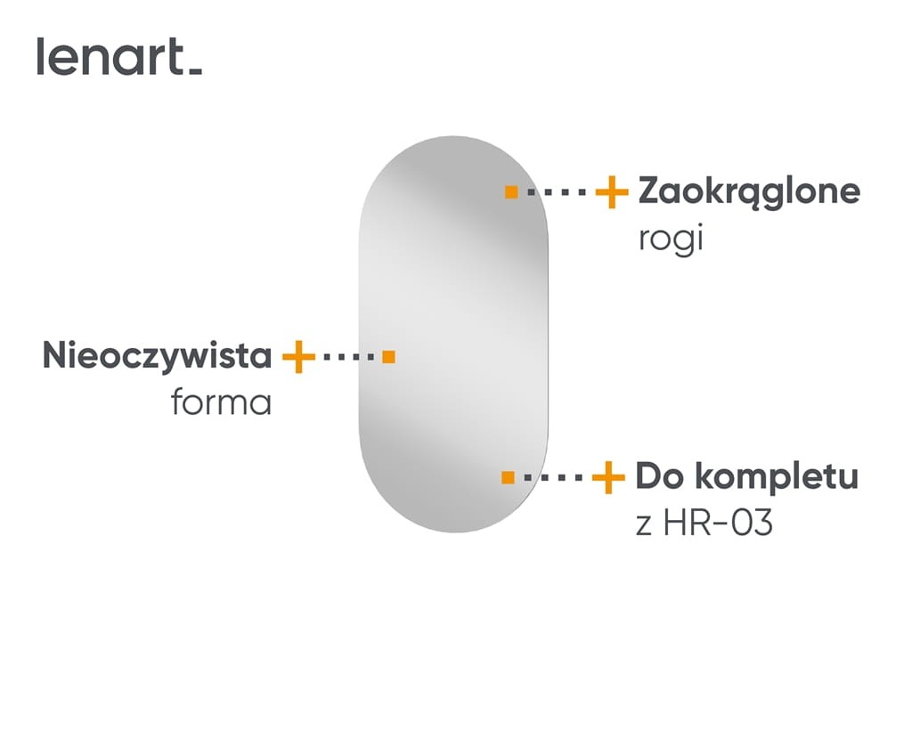 Lustro HARMONY szerokość 90 cm HR4 Tradycyjne Dla nastolatek Do pokoju młodzieżowego