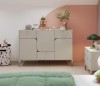 Komoda HARMONY szerokość 130 cm kaszmir/truflowy Tradycyjna Dla nastolatek Do pokoju młodzieżowego