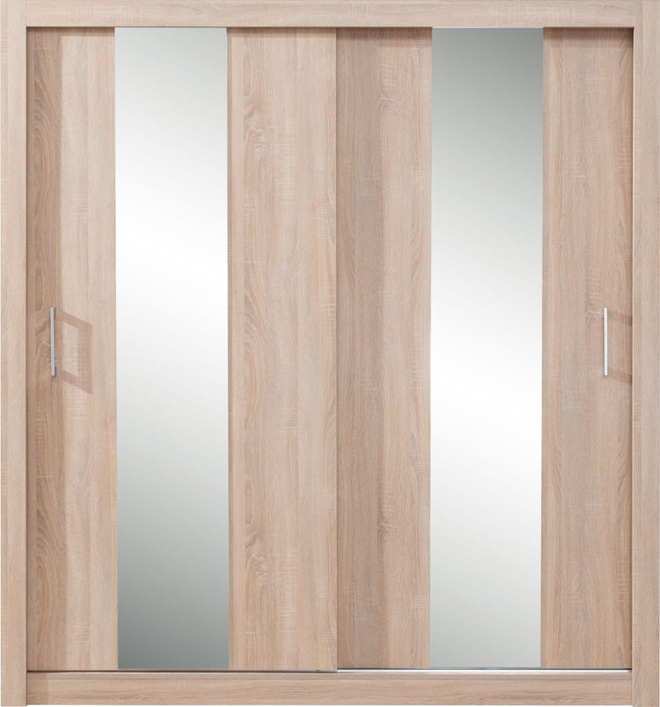 Szafa DUCA II szerokość 200 cm dąb sonoma Nowoczesny Styl Do Salonu Do Sypialni