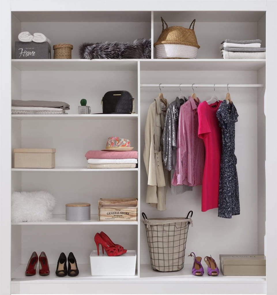 Szafa DUCA II szerokość 200 cm biały Nowoczesny Styl Do Salonu Do Sypialni