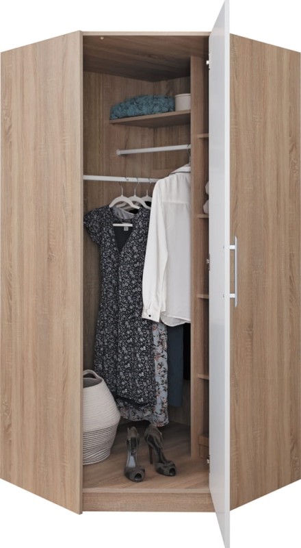 Szafa Smart Szerokość 95 cm dąb aristan Meblar SR4 Nowoczesna Tradycyjna Do salonu