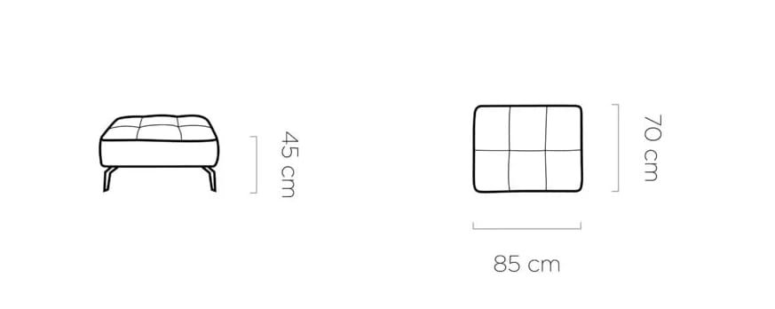 Pufa MONTELLA Nowoczesna Funkcjonalna Komfort  Wymiary