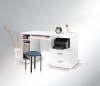 Biurko Max z Szufladą Na Drukarkę Do Pokoju Dziecka Młodzieżowe Biura Gabinetu Małe Szerokość 120 cm Wysokość 75 cm Głębokość 60 cm Białe Nowoczesne Szuflada Na Klawiaturę Półka Na Komputer