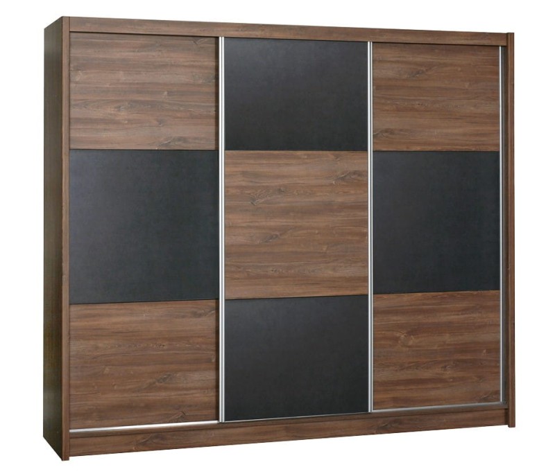 Szafa przesuwna CORDOBA szerokość 250 cm drążek półki szuflady