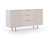 Komoda NUBIA NB-02 w Stylu LOFT  3 Szuflady 2 Drzwiczki Szerokość 150 cm Głębokość 41 cm Wysokość 80 cm Cashmere Do przedpokoju K2D3SZ
