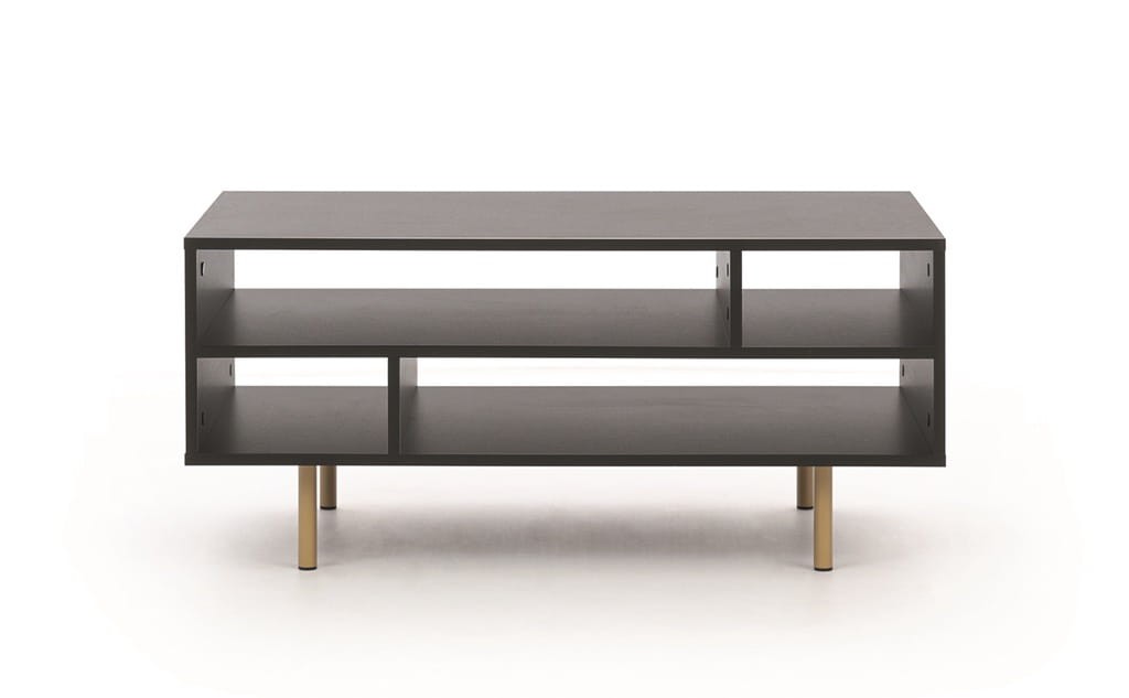 Ława NUBIA NB-03 w Stylu LOFT  Szerokość 100 cm Czarny mat Do salonu