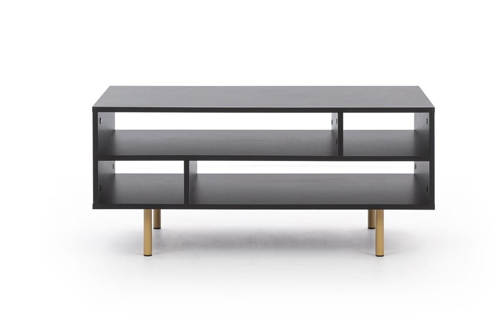 Ława NUBIA NB-03 w Stylu LOFT  Szerokość 100 cm Czarny mat Do salonu