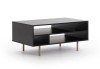 Ława NUBIA NB-03 w Stylu LOFT  Szerokość 100 cm Czarny mat Do salonu
