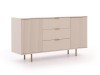 Komoda NUBIA NB-02 w Stylu LOFT 3 Szuflady 2 Drzwiczki Szerokość 150 cm Cashmere