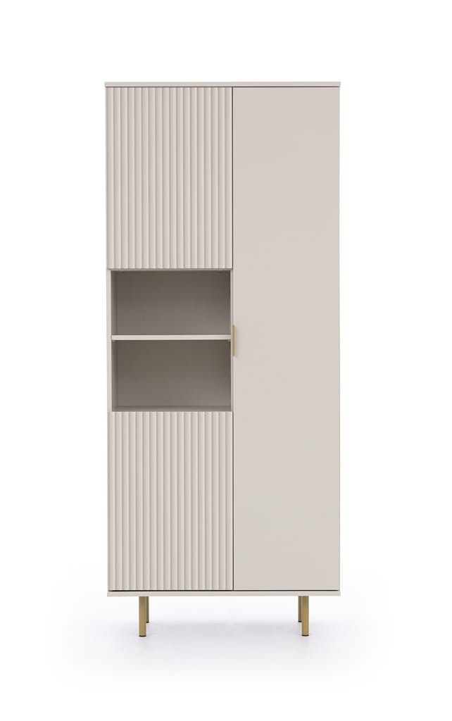 Regał NUBIA NB-05 w Stylu LOFT Szerokość 80 cm 3 drzwiczki Cashmere
