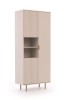 Regał NUBIA NB-05 w Stylu LOFT Szerokość 80 cm 3 drzwiczki Cashmere