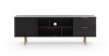Szafka RTV NUBIA NB-06 w Stylu LOFT Szerokość 150 cm 2 szuflady 1 drzwiczki Czarny mat
