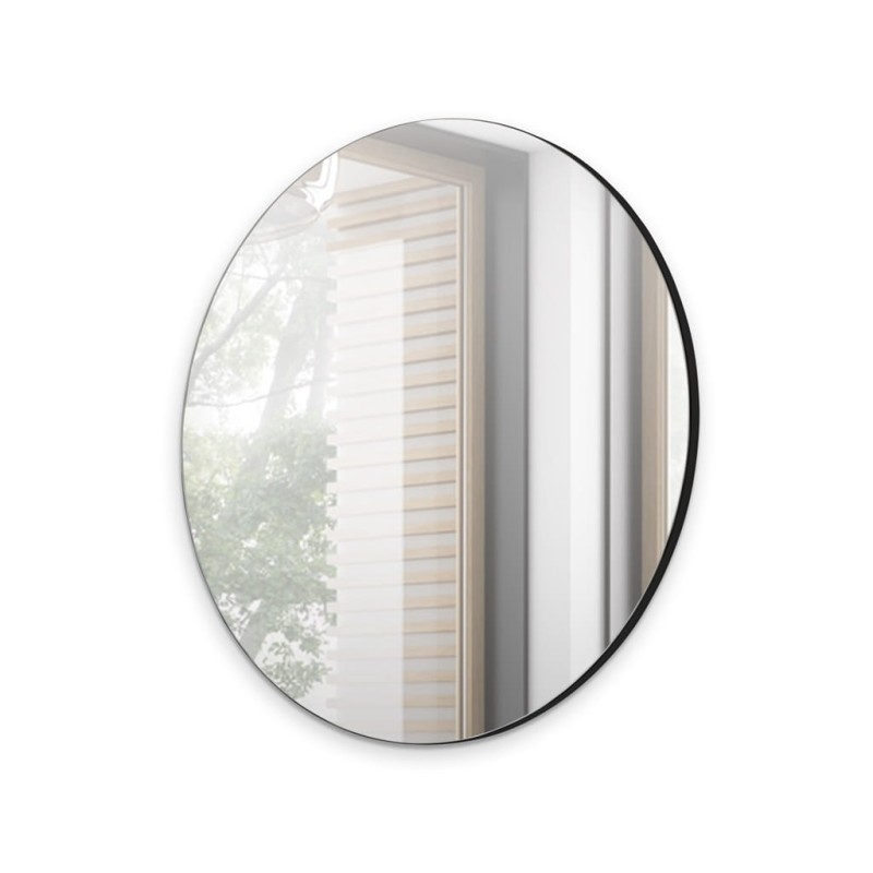 Lustro NAVENE NV-01 Szerokość 70 cm czarny/czarny połysk Do sypialni Do salonu