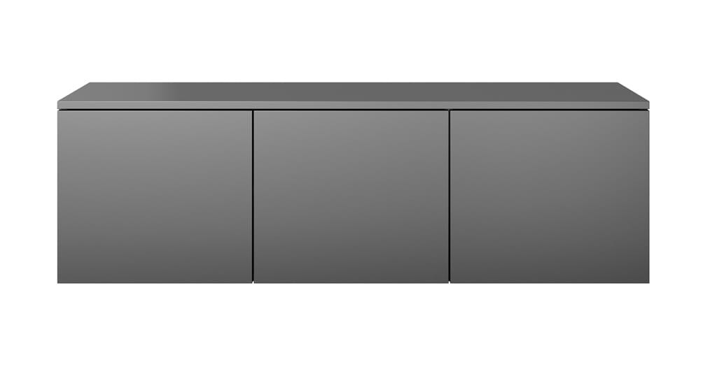 Szafka RTV ASGARD szerokość 120 cm 3 drzwiczki czarny do Salonu Pokoju
