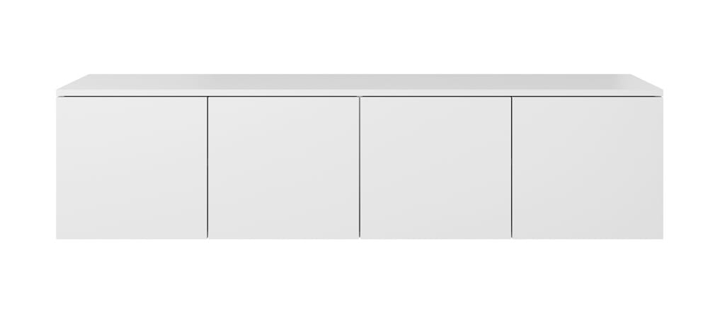 Szafka RTV ASGARD szerokość 150 cm 4 drzwiczki biały do Salonu Pokoju
