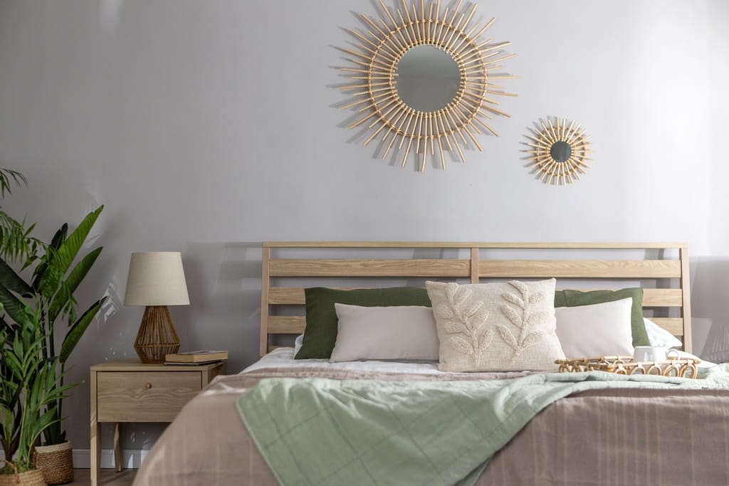 Łóżko COZY powierzchnia spania 180 x 200 cm dąb olejowany CZ2160DO Do Sypialni Wysoka Jakość