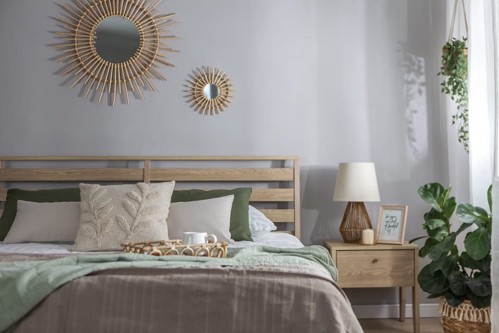 Łóżko COZY powierzchnia spania 180 x 200 cm dąb olejowany CZ2160DO Do Sypialni Wysoka Jakość