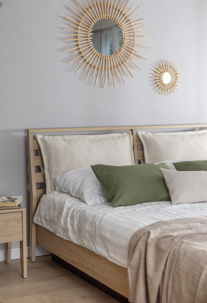 Łóżko COZY powierzchnia spania 180 x 200 cm dąb olejowany CZ2160DO Do Sypialni Wysoka Jakość