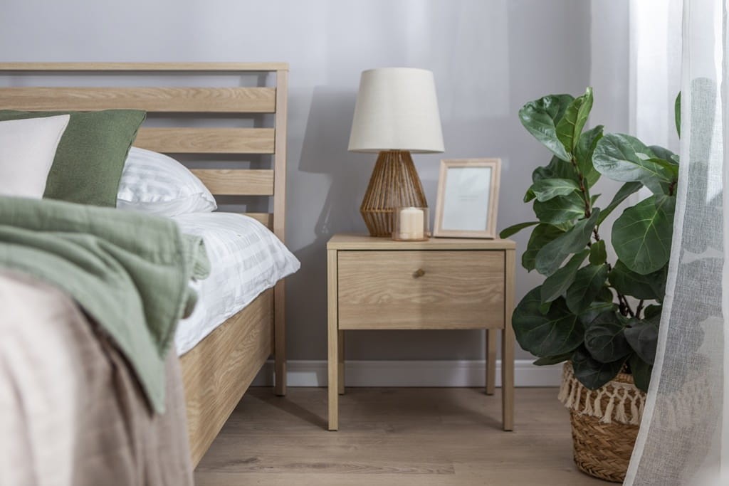 Łóżko COZY powierzchnia spania 180 x 200 cm dąb olejowany CZ2160DO Do Sypialni Wysoka Jakość
